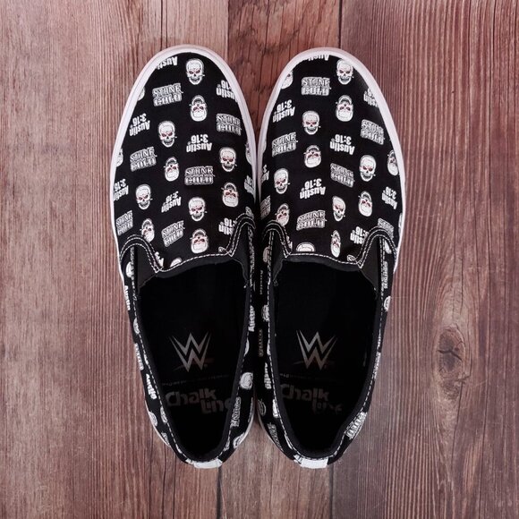 Chalk Line Apparel Mens Size 11 Slip On Low WWE Stone Cold Steve Austin 3:16 - Picture 6 of 15